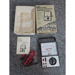 Sears 94605205  Portable 41 Range Multimeter 95205 with Battery Tester